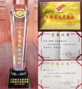 楊文龍董事長再次榮膺“江西省優秀企業家”